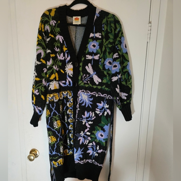 Farm Rio Winter Garden Belt Cardigan - Picture 5 of 7